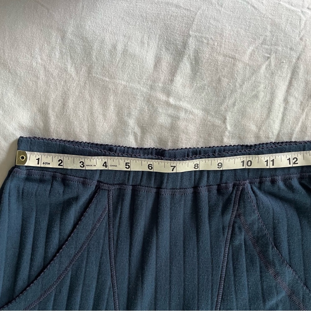 Free People Intimately Coffee Chat Joggers Soft Comfy BLUE Cotton Sz Medium NWOT - Picture 10 of 14